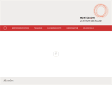 Tablet Screenshot of montessori-zentrum-oberland.at